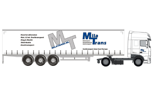 Mila Transport DAF oplegger